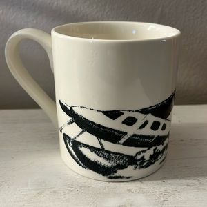 Vintage Ralph Lauren Maritime Stripe Sea Plane Mug